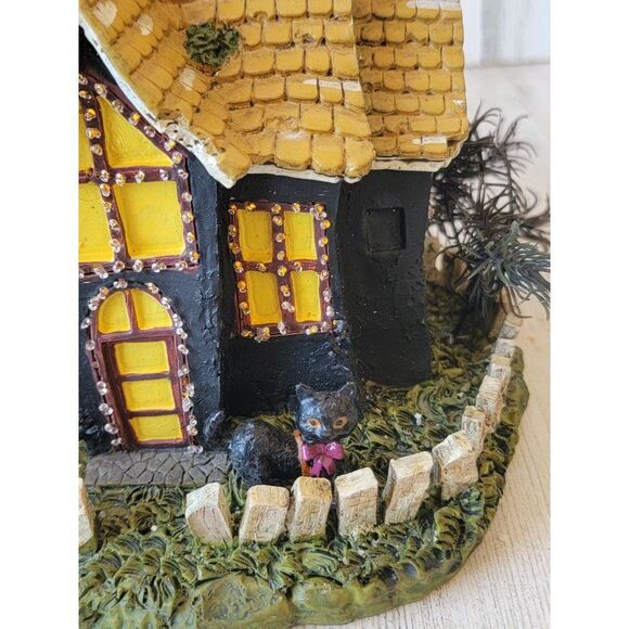 Spookyside Estates fiber optic Dracula Halloween light up house - Picture 7 of 14